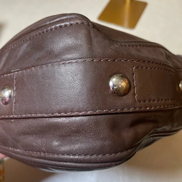 ‼️SPRING SALE Coach Chocolate 🍫 Brown Leather Zoe Hobo Shoulder Bag - Picture 14 of 17